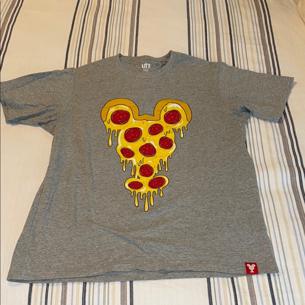 Uniqlo Disney Mickey Melting Pizza Shirt